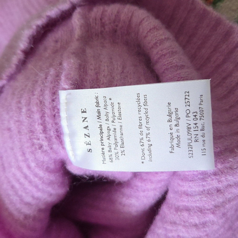 Sezane Otto Jumper Crewneck - Size XS - Picture 5 of 8